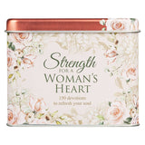 Cards in Tin Strength for a Woman's Heart