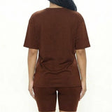 Loose Fit Top & Bike Shorts Set