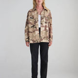 What a Friend in Jesus Camo Shacket: S