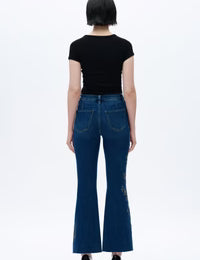 High Rise Flare Leg Jeans