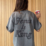 Not Sorry Jesus Is King Heavyweight Tee: S