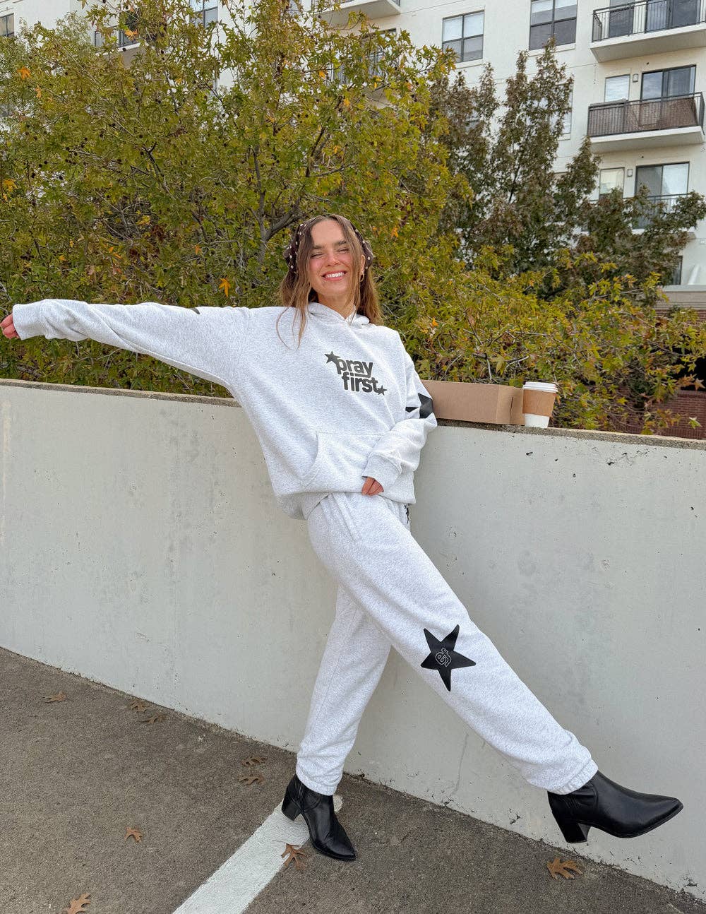 Pray First Unisex Sweatpant: S