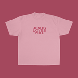 NEW || Pink Clay Logo Tee: M
