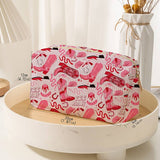 STRAWBERRY WESTERN BOW MAKEUP COSMETIC POUCH BAG | 40P544: CHERRY