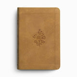 ESV Compact Bible, TruTone®, Nubuck Caramel, Wildflower