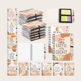 Christian boho Bible verse notebook and pen sets