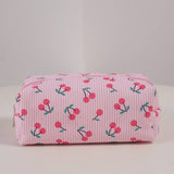 STRAWBERRY WESTERN BOW MAKEUP COSMETIC POUCH BAG | 40P544: BOW BLUE