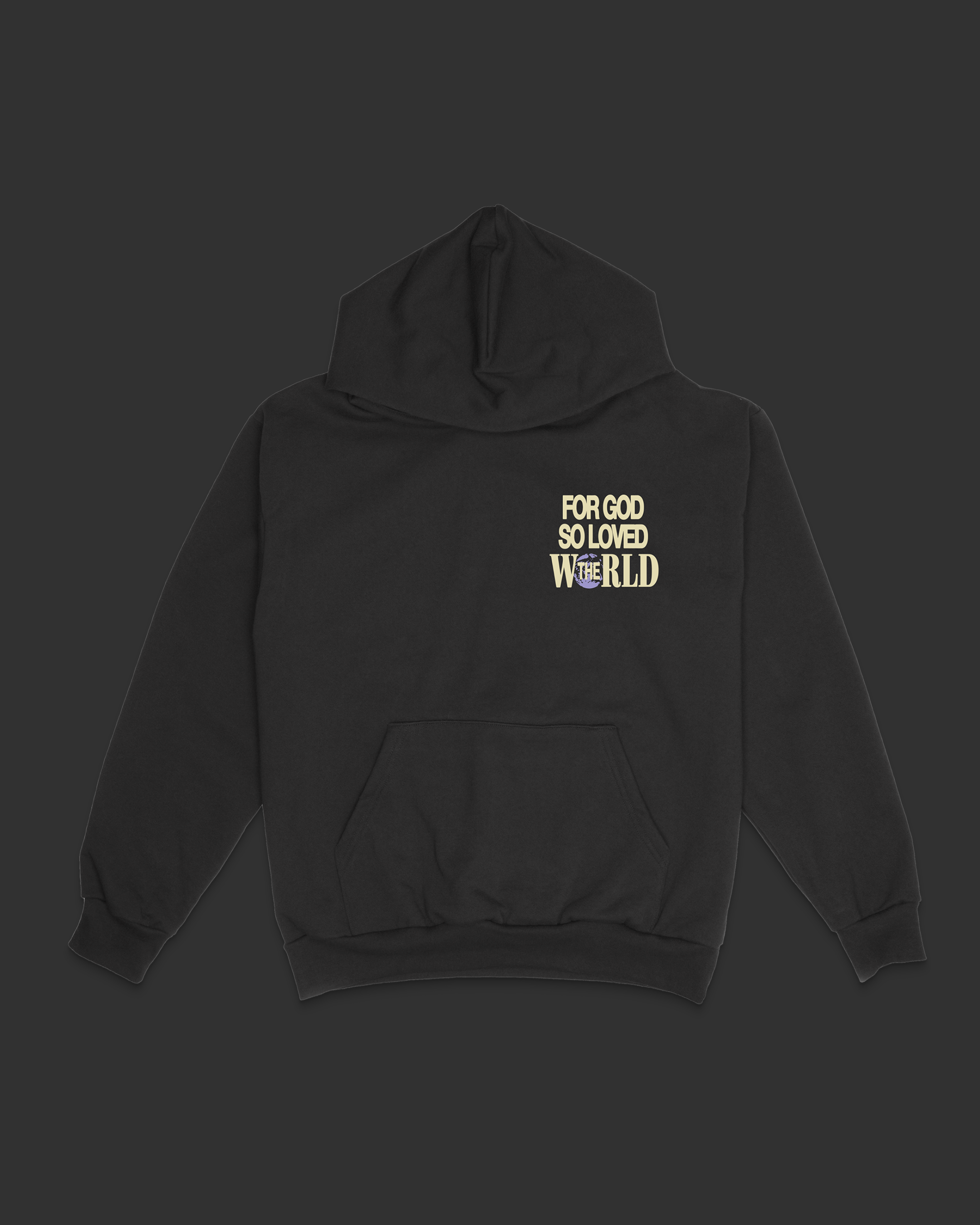 "For God So Loved The World" Hoodie: M