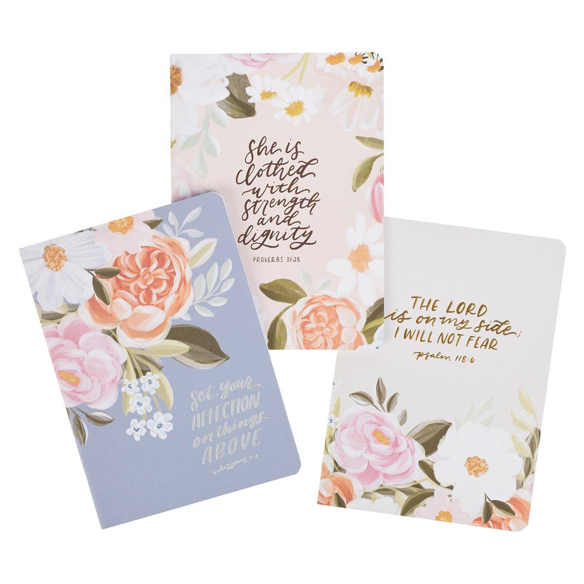 Notebook Set of 3 Lg Floral Set Your Affection Col. 3:2