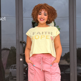 Faith Hope Yellow Top